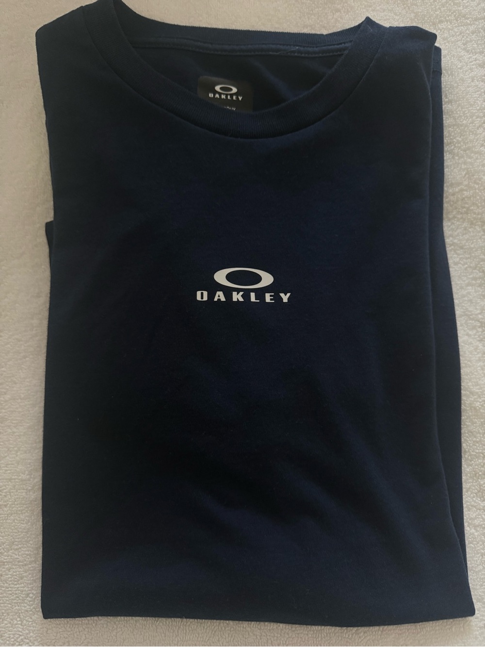 Oakley Navy Short-Sleeve Logo Tee